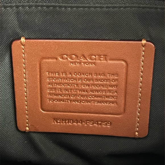 Coach Black Pebble Leather Crossbody Bag - Picture 7 of 14
